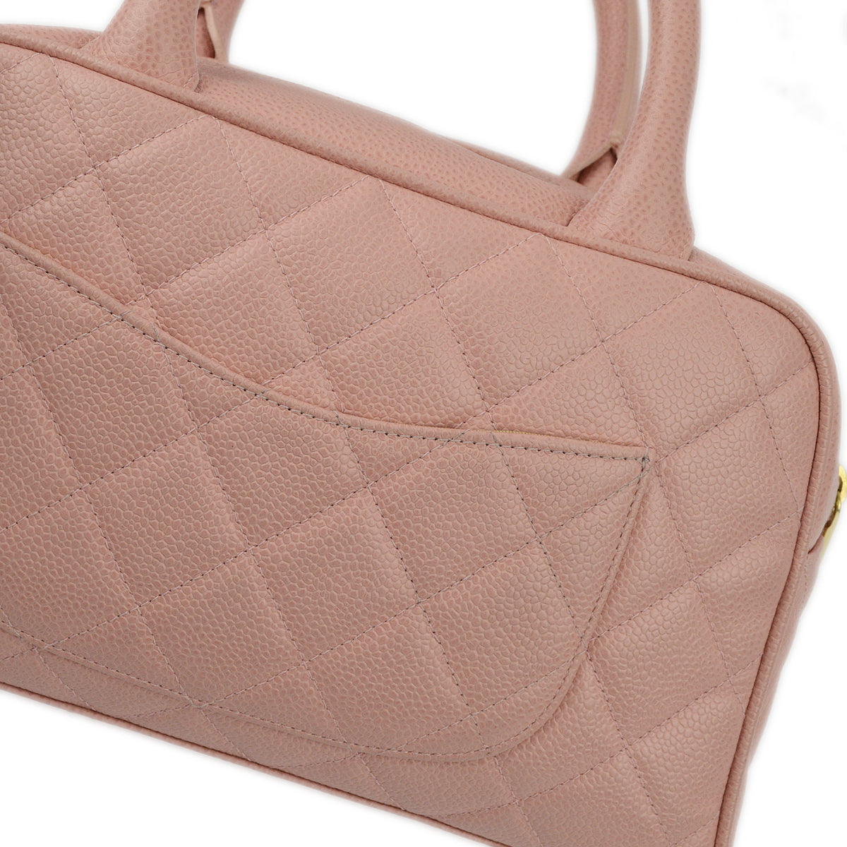 Chanel Pink Caviar Bowling Bag 27