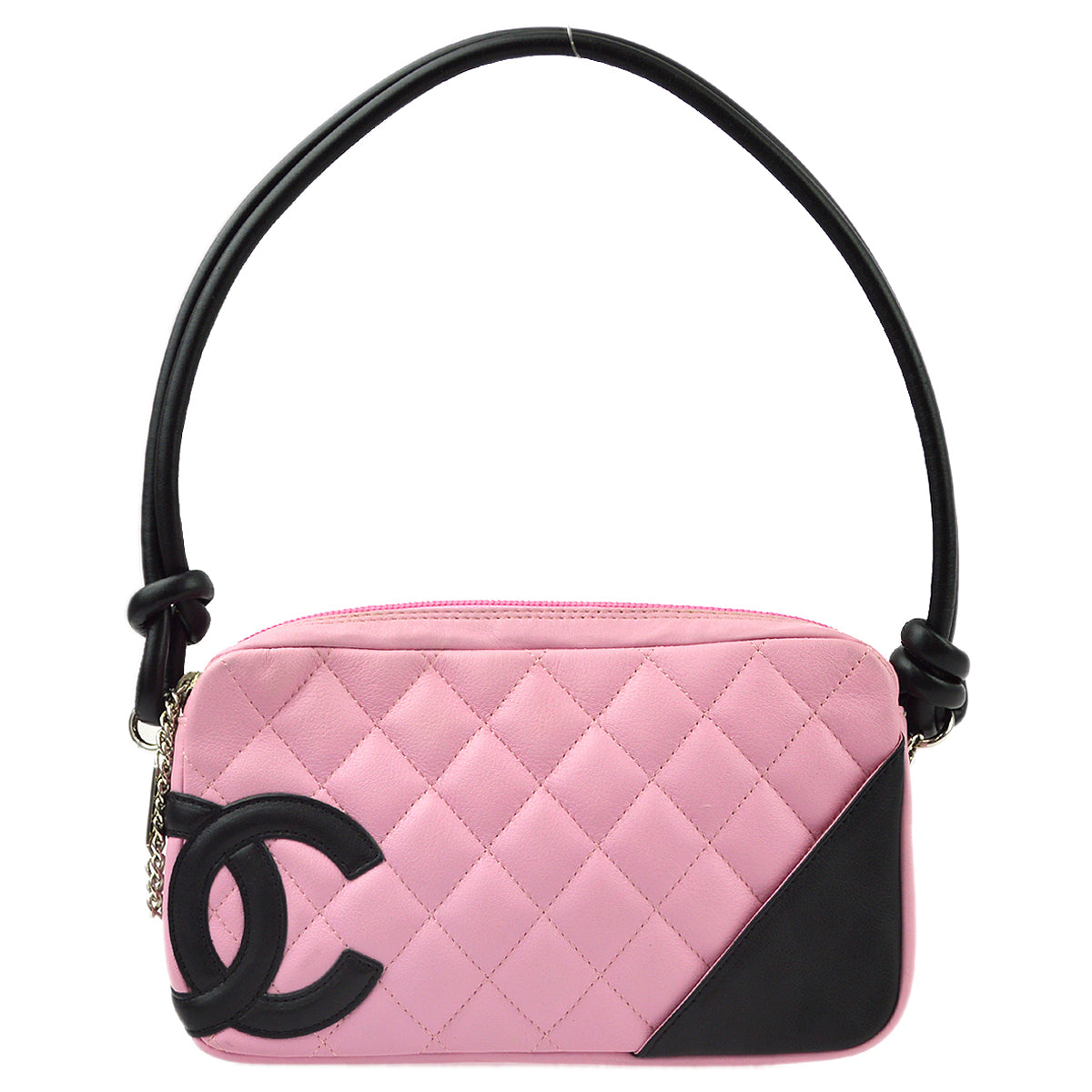 Chanel Pink Calfskin Cambon Ligne Handbag