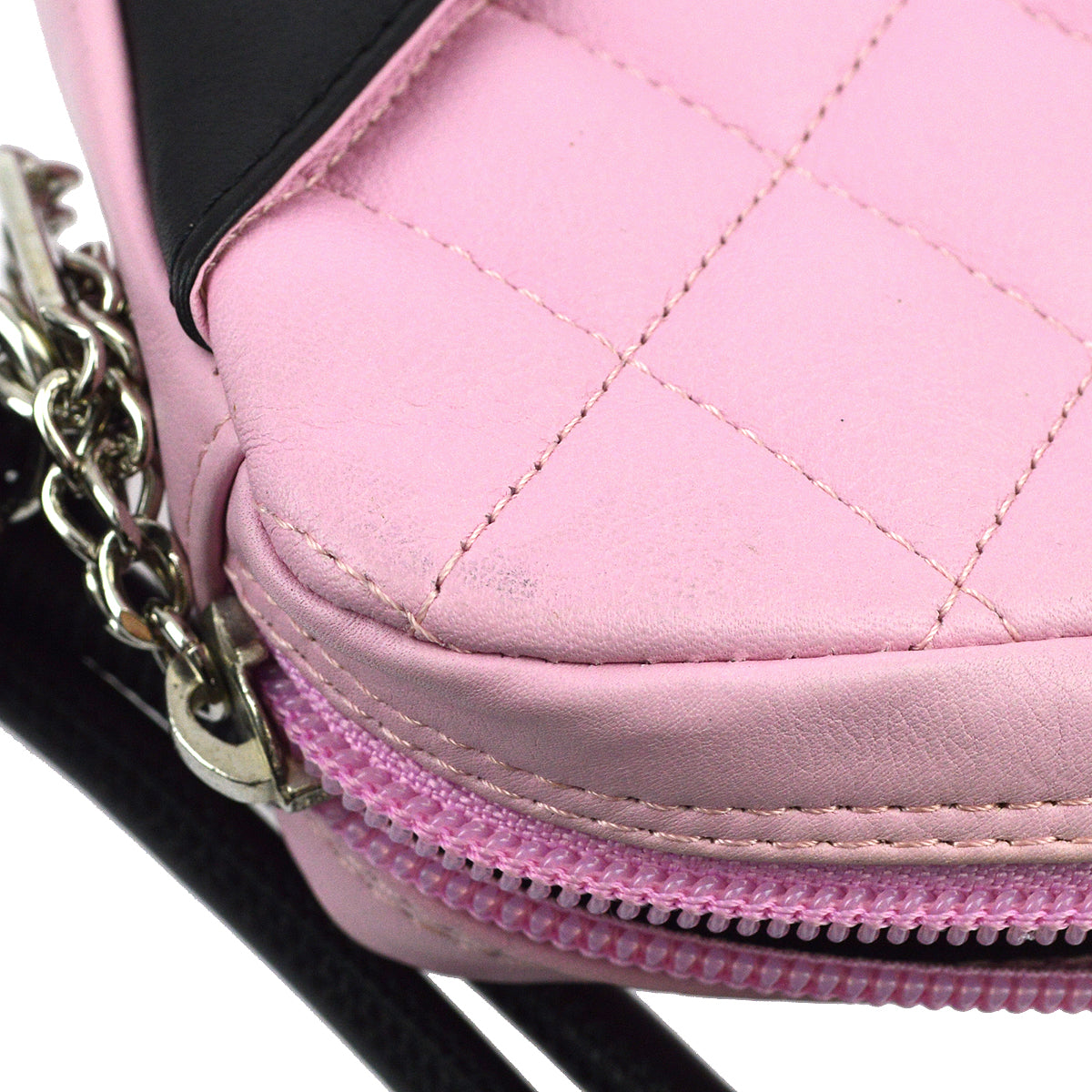 Chanel Pink Calfskin Cambon Ligne Handbag