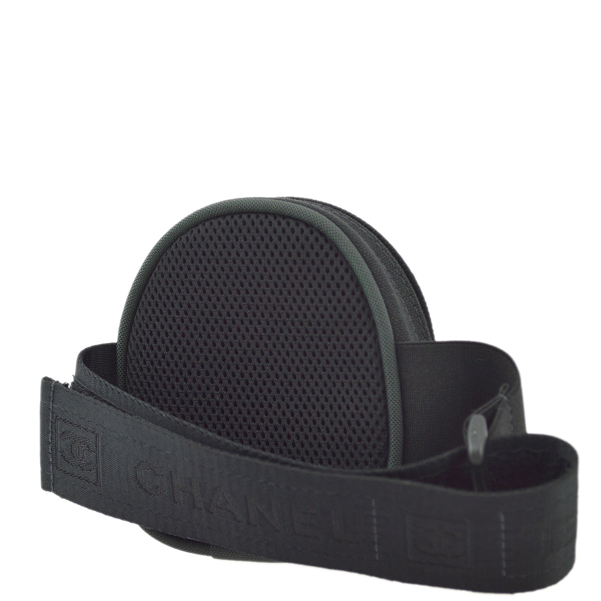 Chanel Sports Line Leg Bag Pouch Black Green