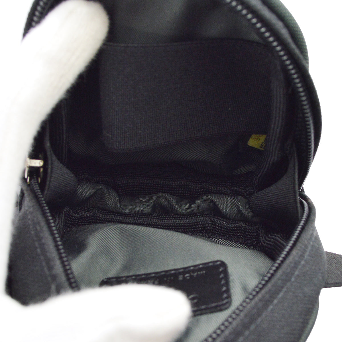 Chanel Sports Line Leg Bag Pouch Black Green
