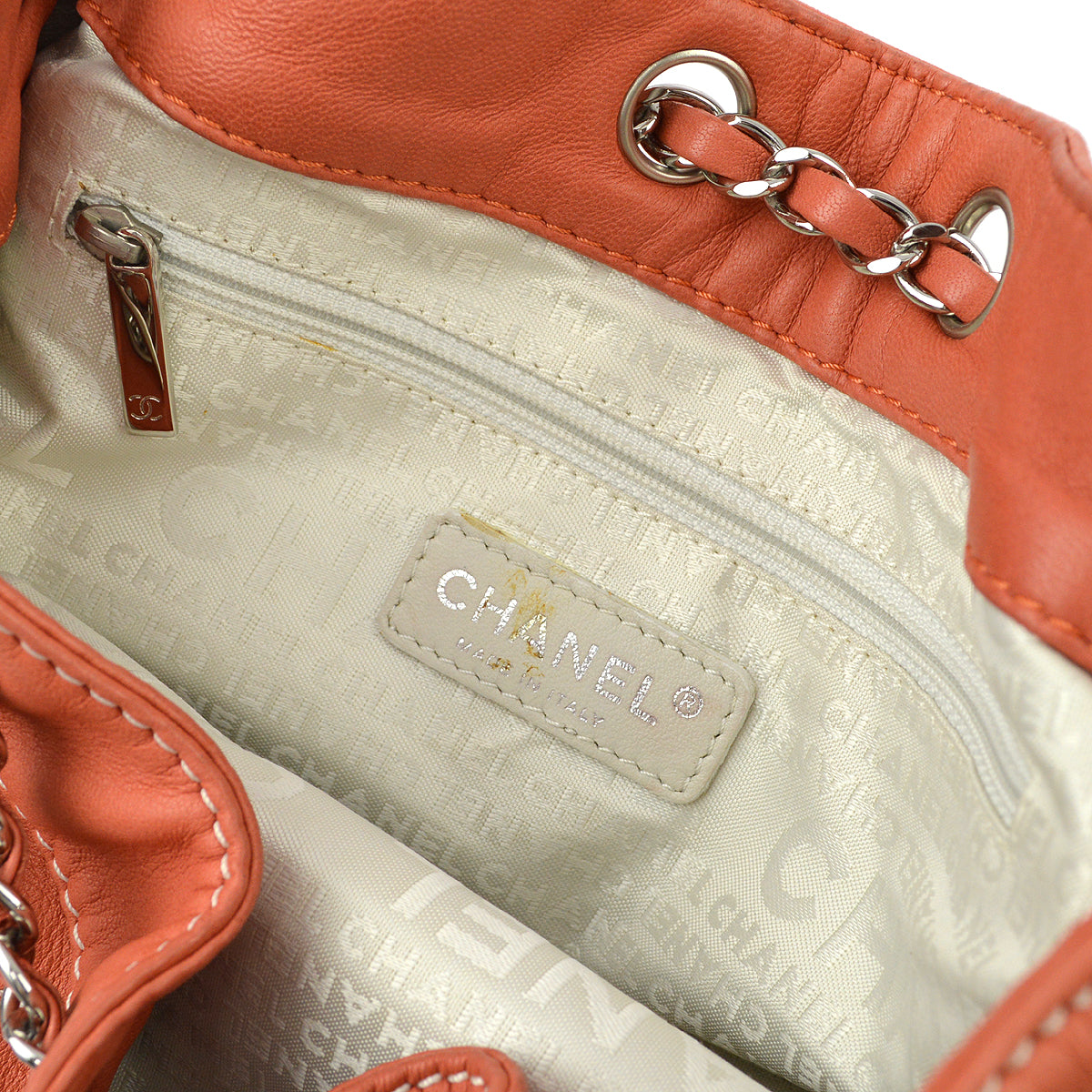 Chanel Pink Lambskin Bucket Shoulder Bag