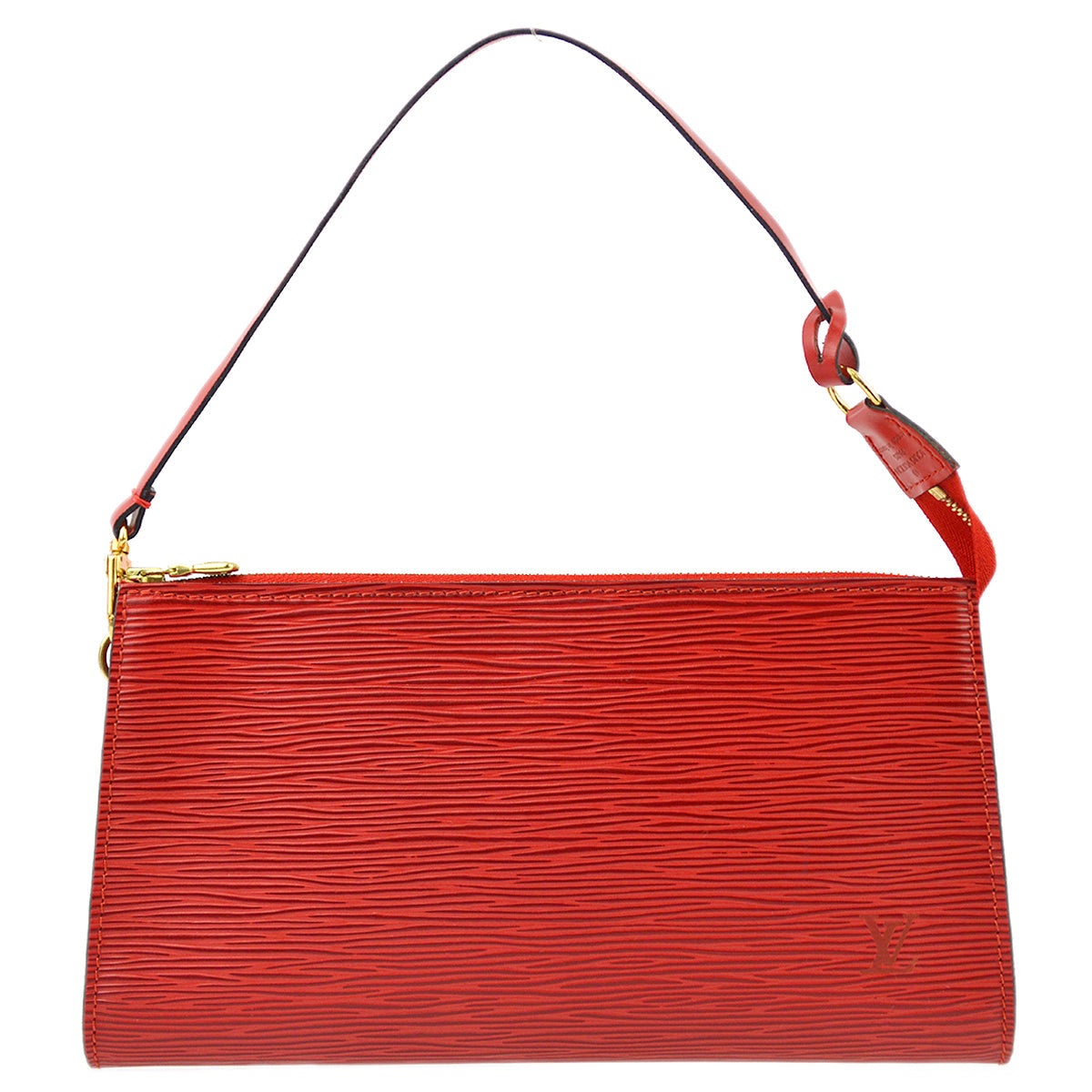 Louis Vuitton Red Epi Pochette Accessoires Handbag M52947