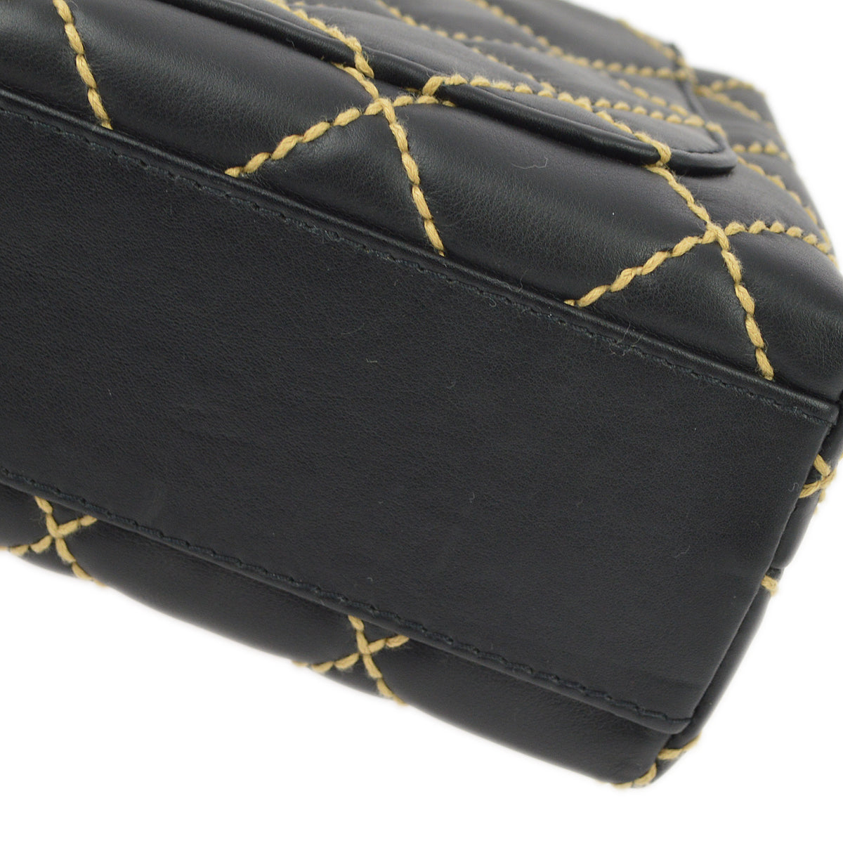 Chanel * 2004-2005 Black Calfskin Wild Stitch Kelly 25