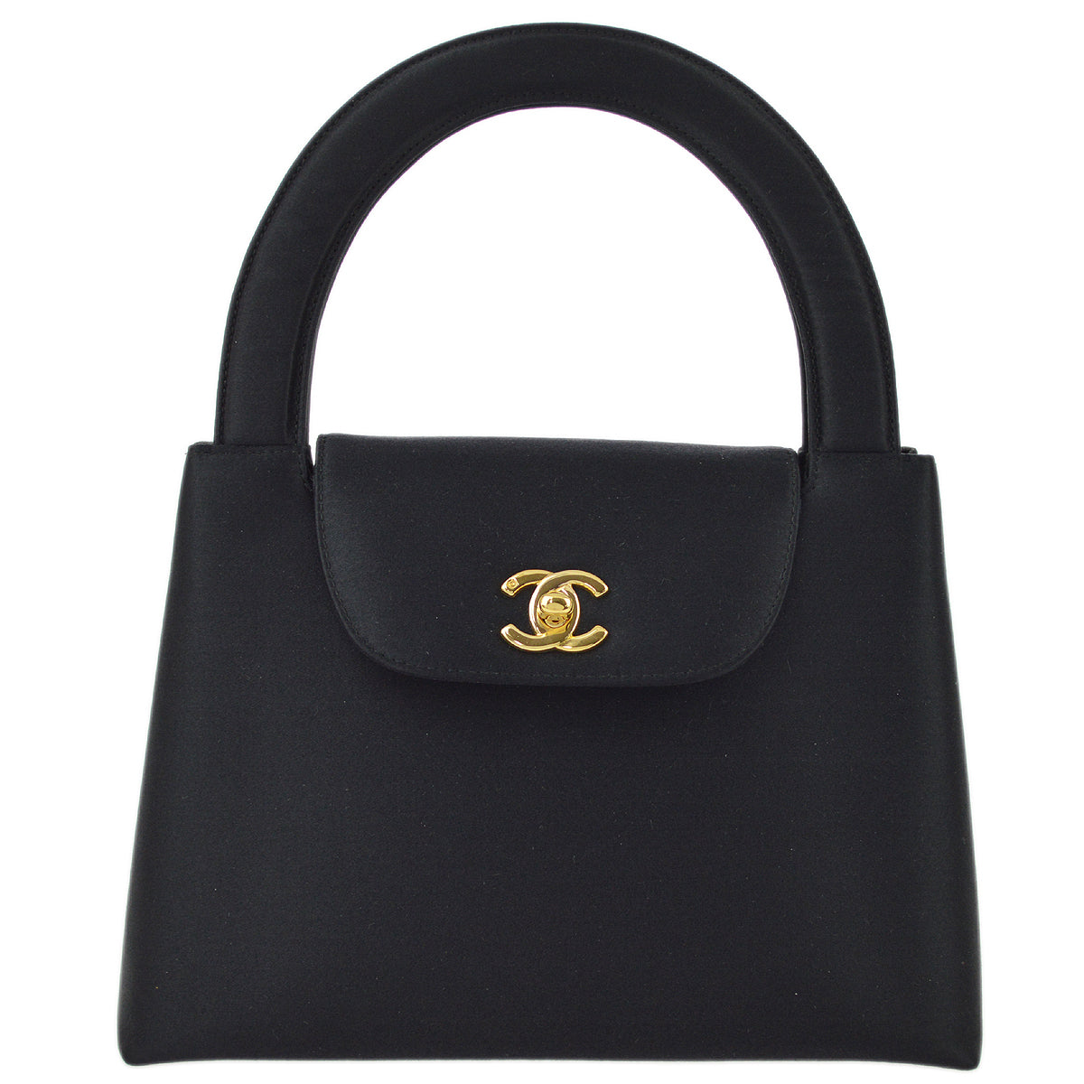 Chanel * 1997-1999 Black Satin Handbag
