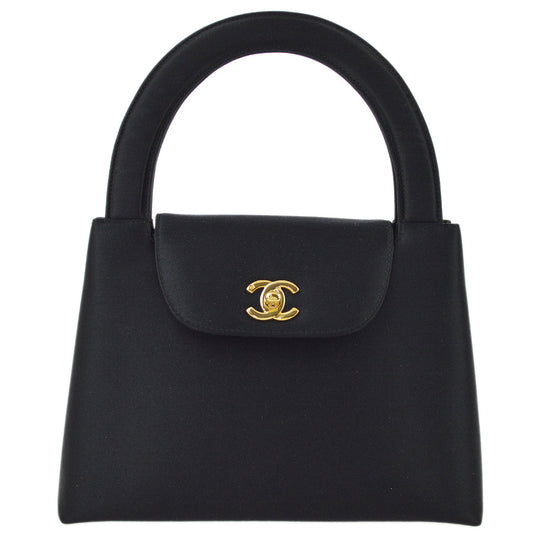 Chanel * 1997-1999 Black Satin Handbag