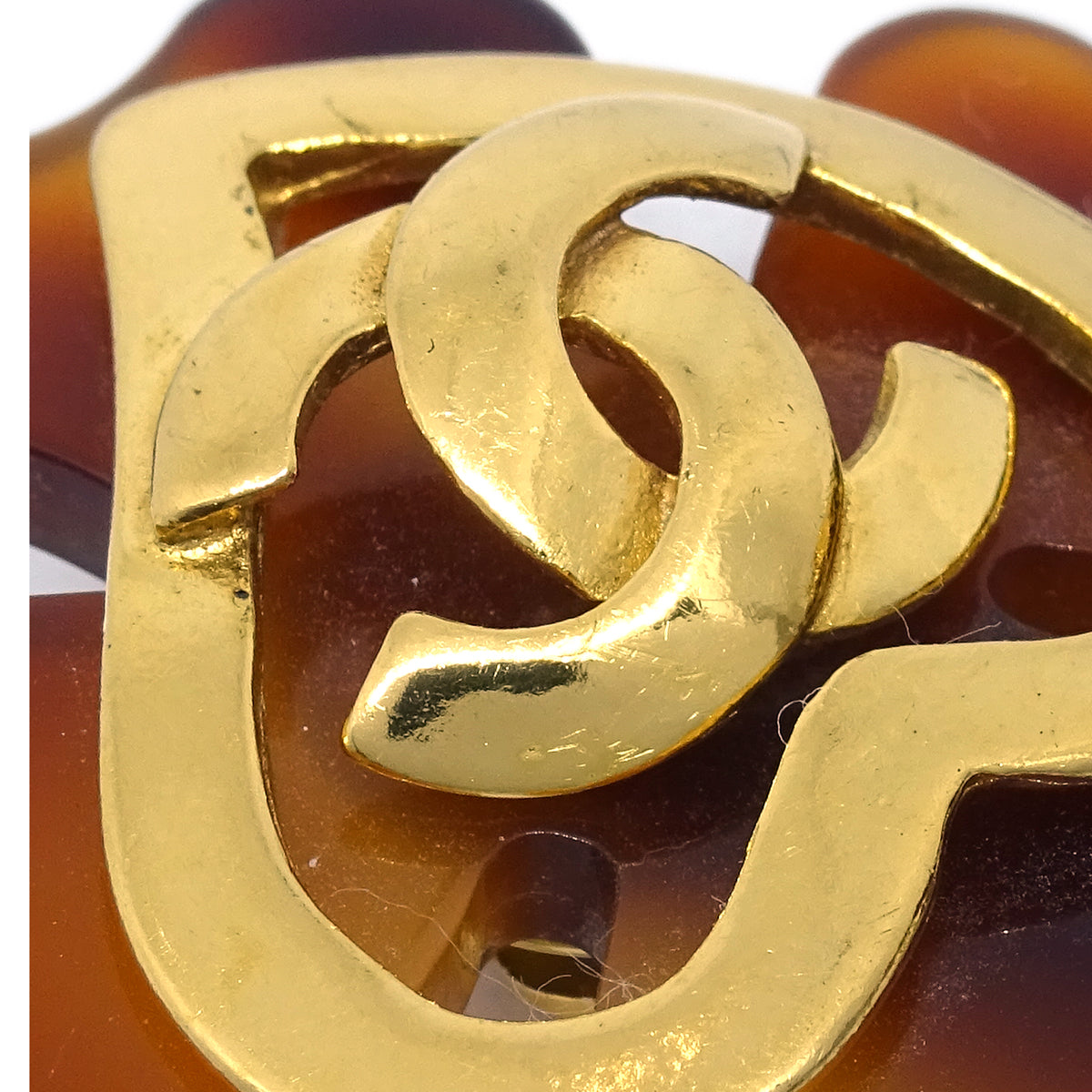 Chanel Clover Earrings Clip-On Gold 95P