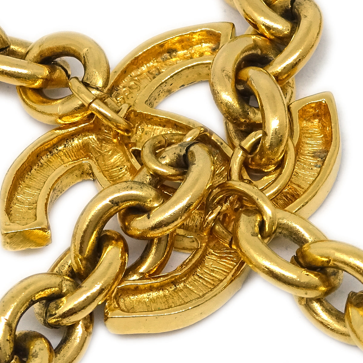 Chanel CC Chain Belt Gold 684 Small Good