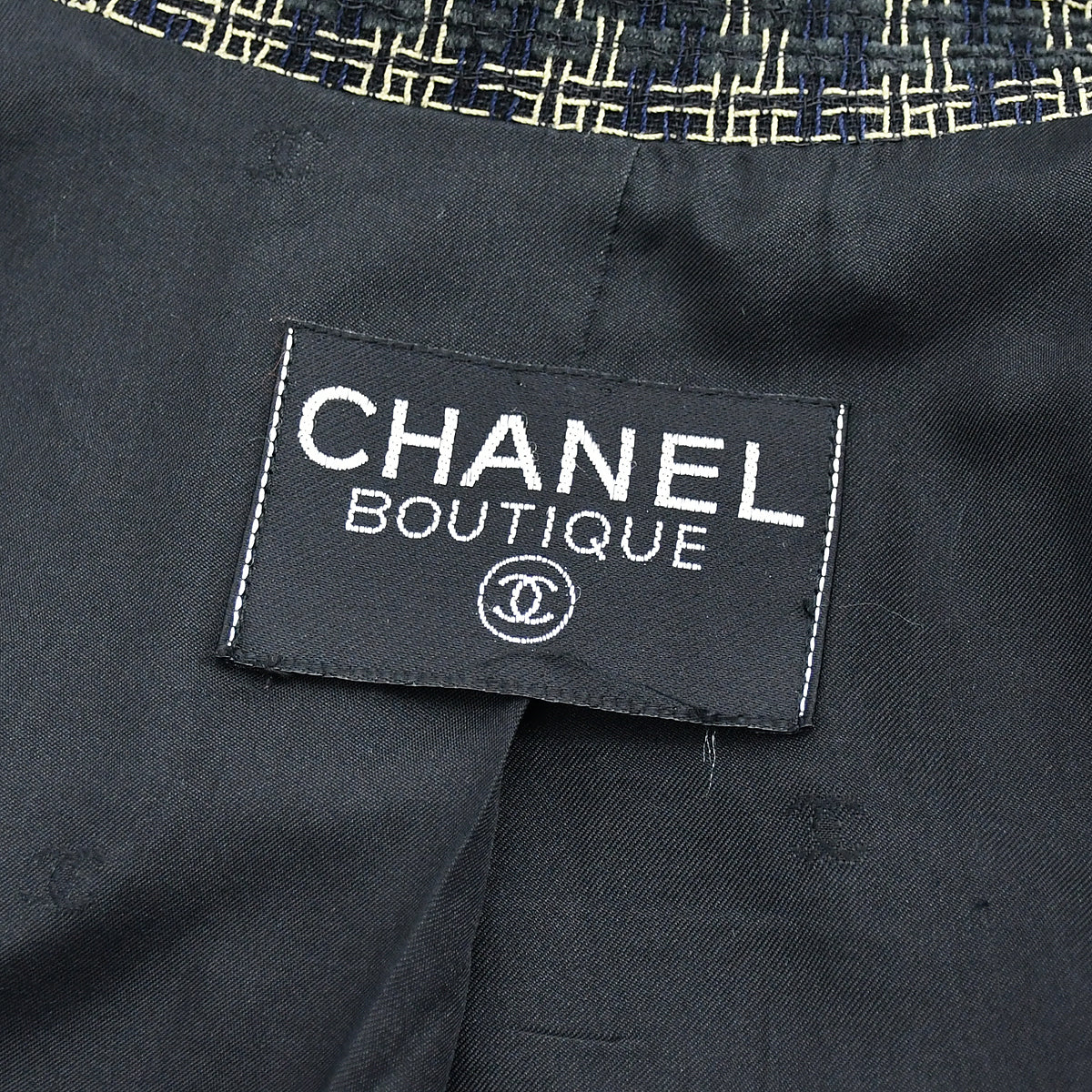 Chanel Single Breasted Jacket Black