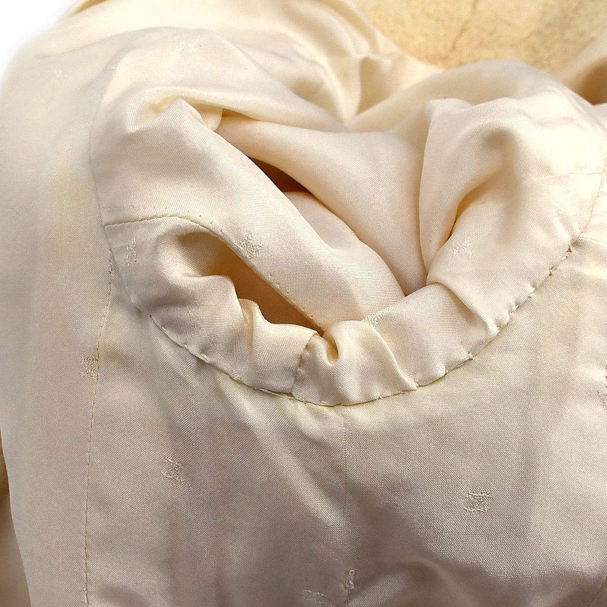 Chanel Setup Suit Jacket Skirt Ivory 94P #38