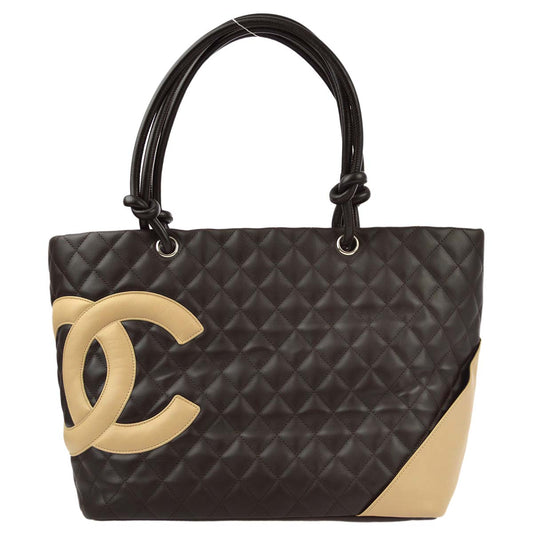 Chanel 2004-2005 Calfskin Cambon Ligne Tote Handbag