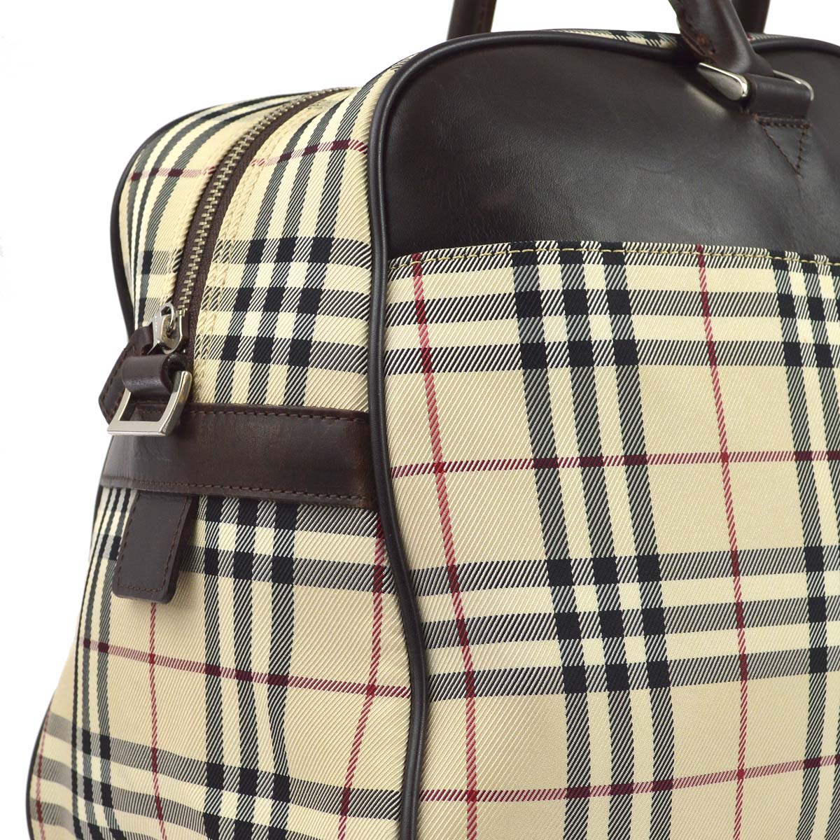 Burberry Beige  Check 2way Duffle Shoulder HandBag 181832