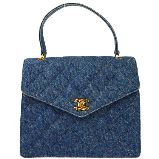 Chanel 1997-1999 Indigo Denim Handbag