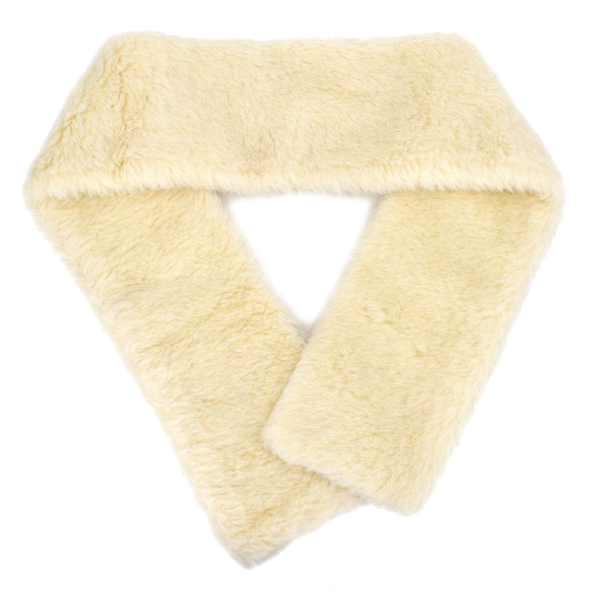 Chanel Fur Scarf White Small Good