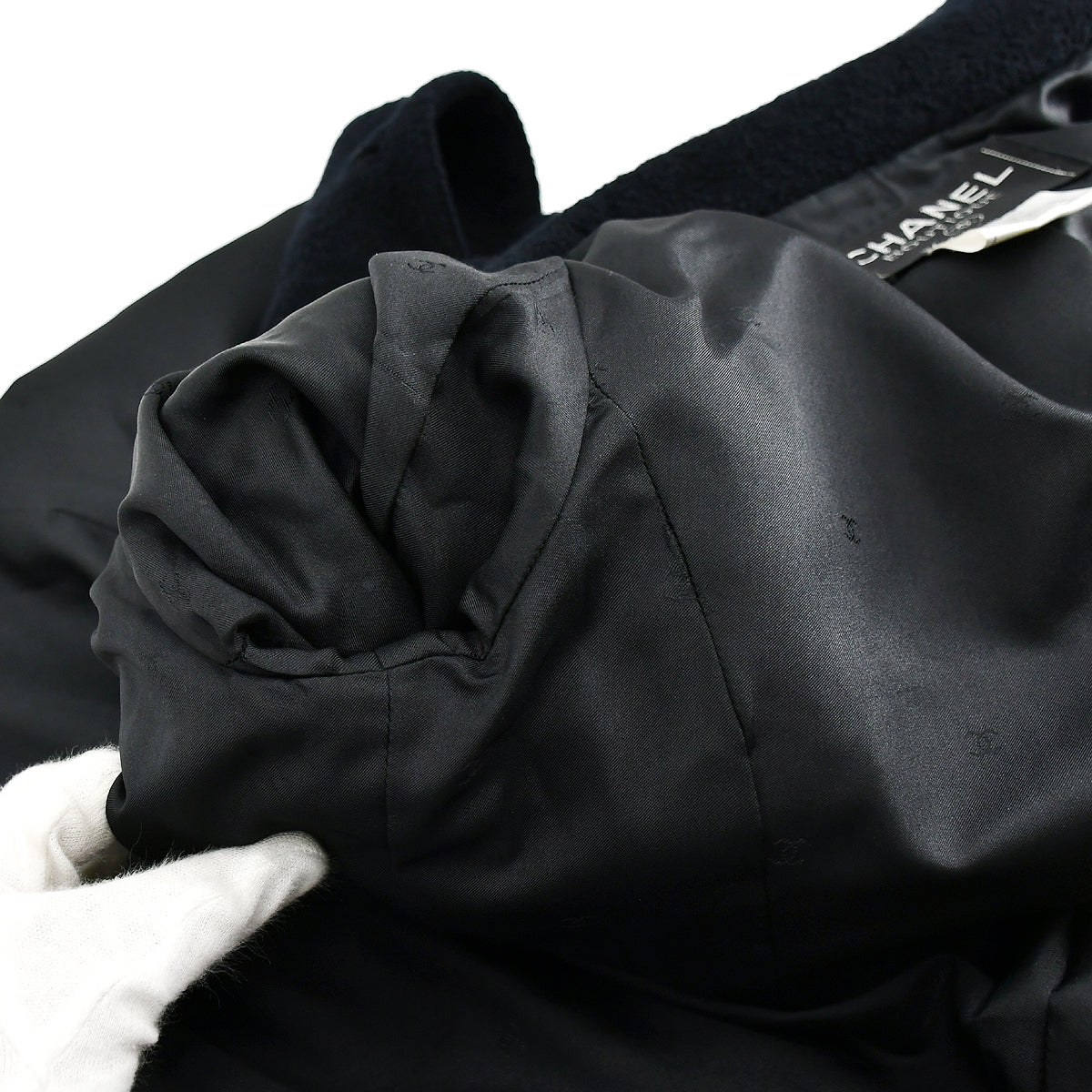 Chanel Single Breasted Jacket Black 98P #38
