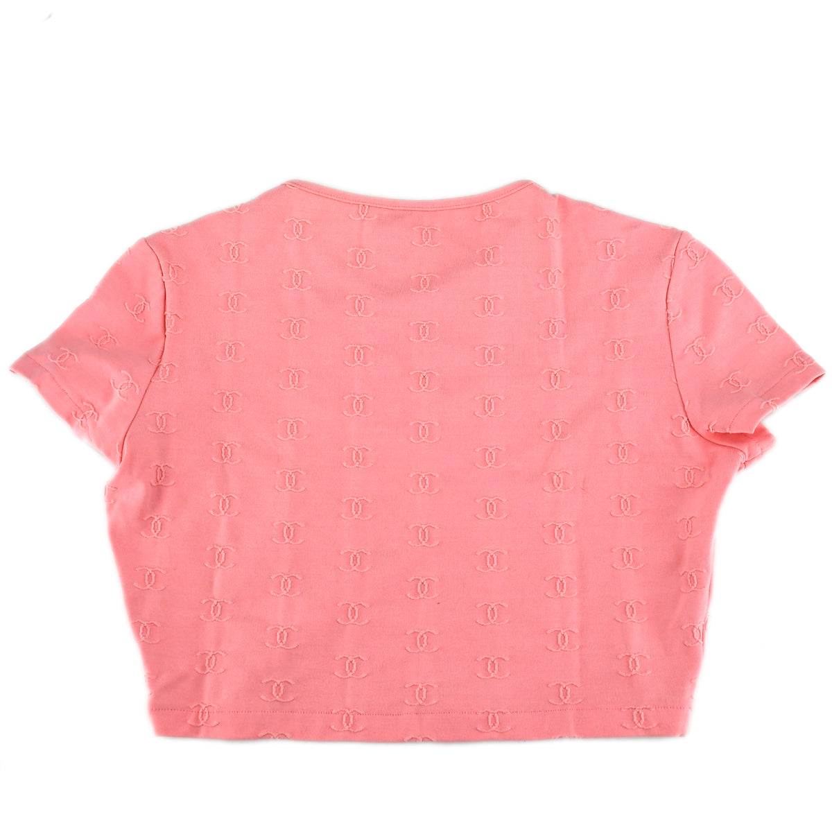 Chanel Cropped T-shirt Pink 97P #40