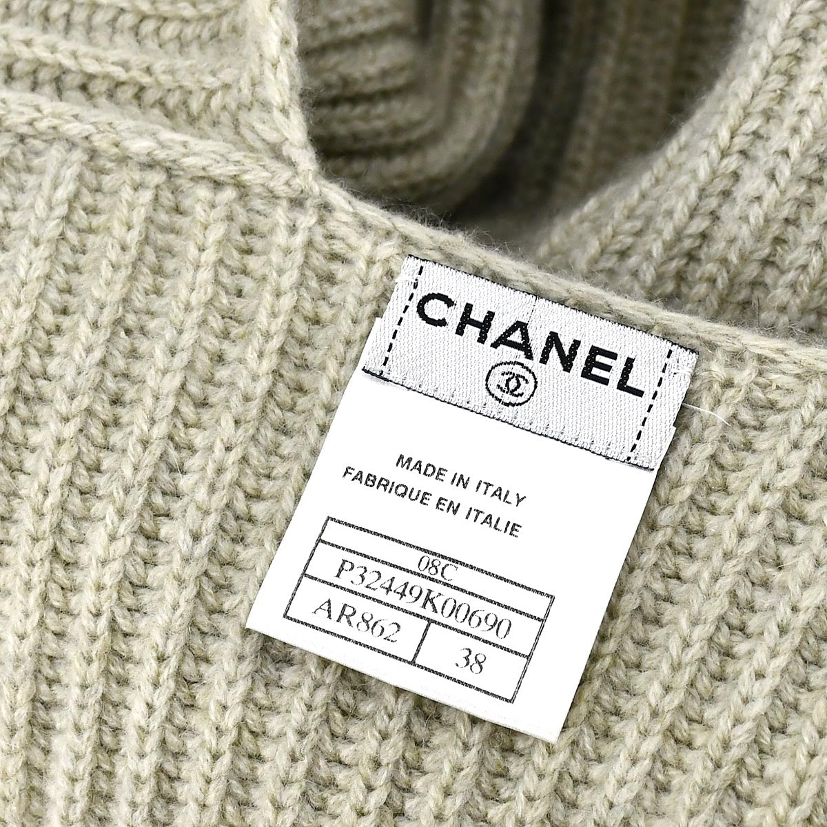 Chanel Sweater Gray 08C #38