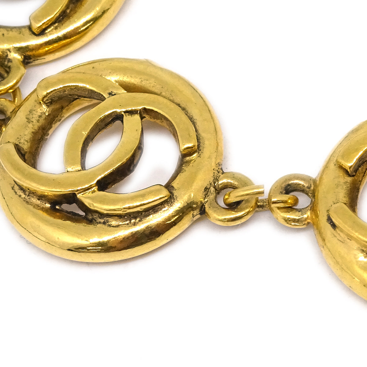 Chanel CC Bracelet Gold 1982
