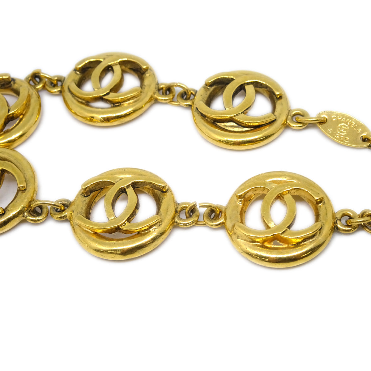 Chanel CC Bracelet Gold 1982