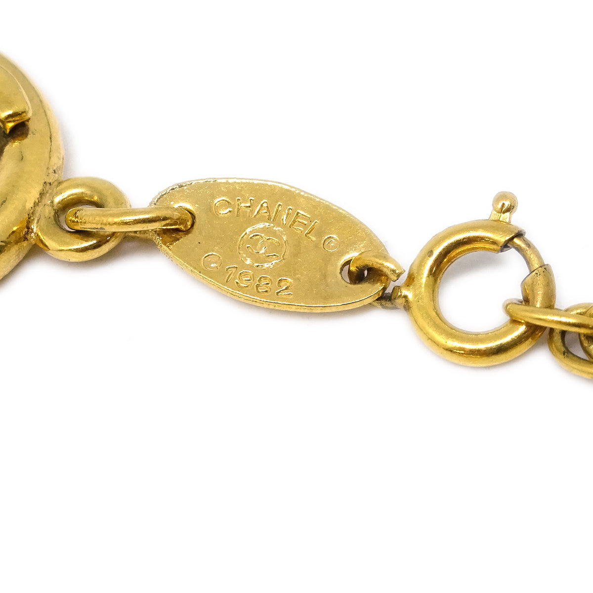 Chanel CC Bracelet Gold 1982