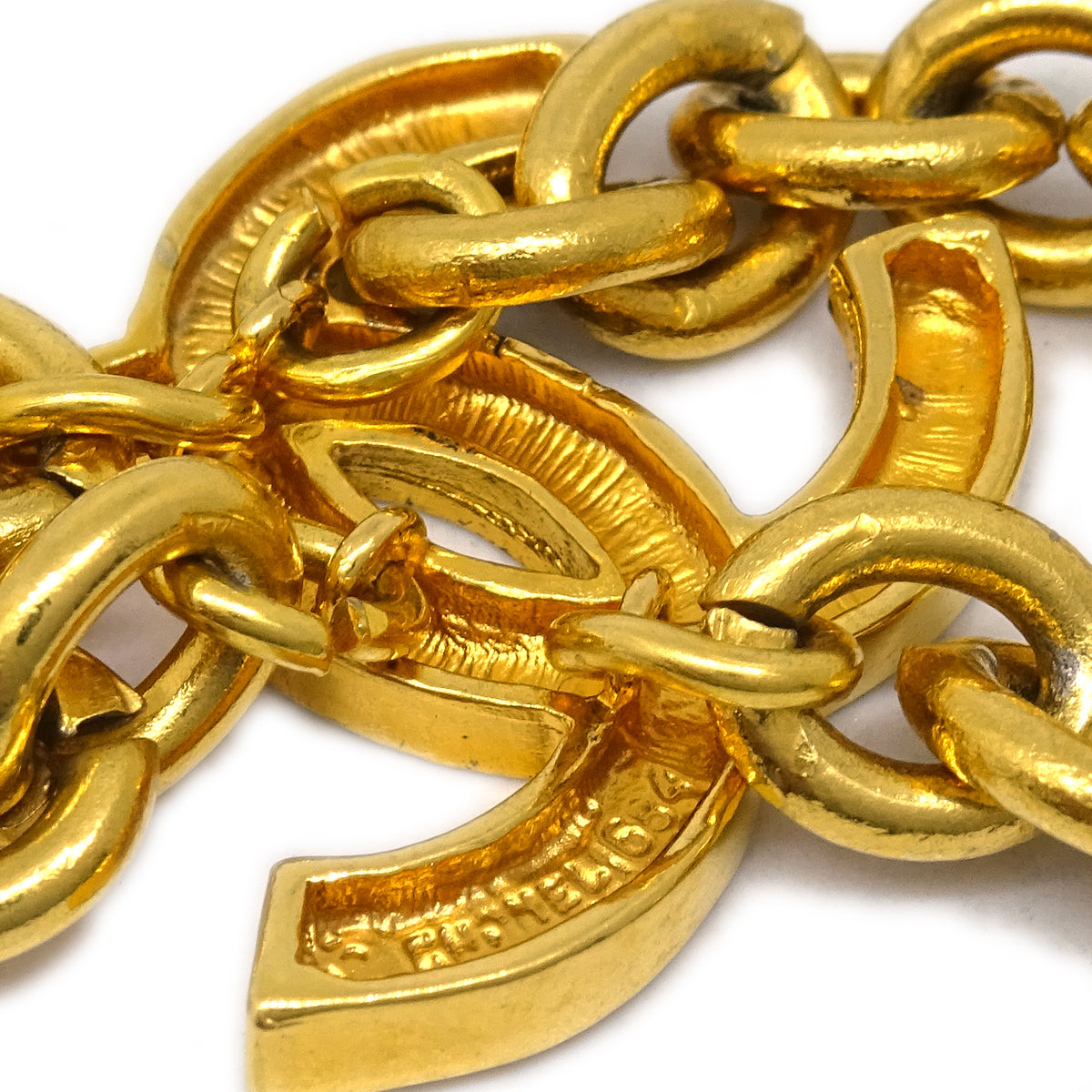 Chanel CC Chain Belt Gold 684 Small Good