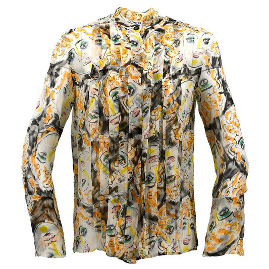 Chanel Blouse Shirt Multicolor