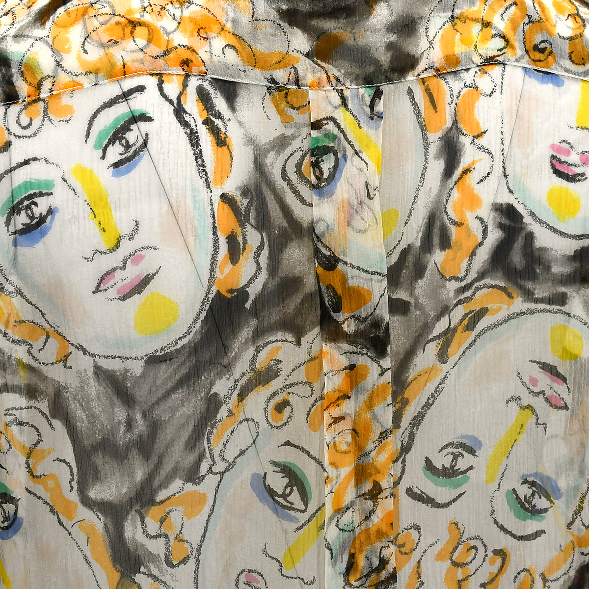 Chanel Blouse Shirt Multicolor