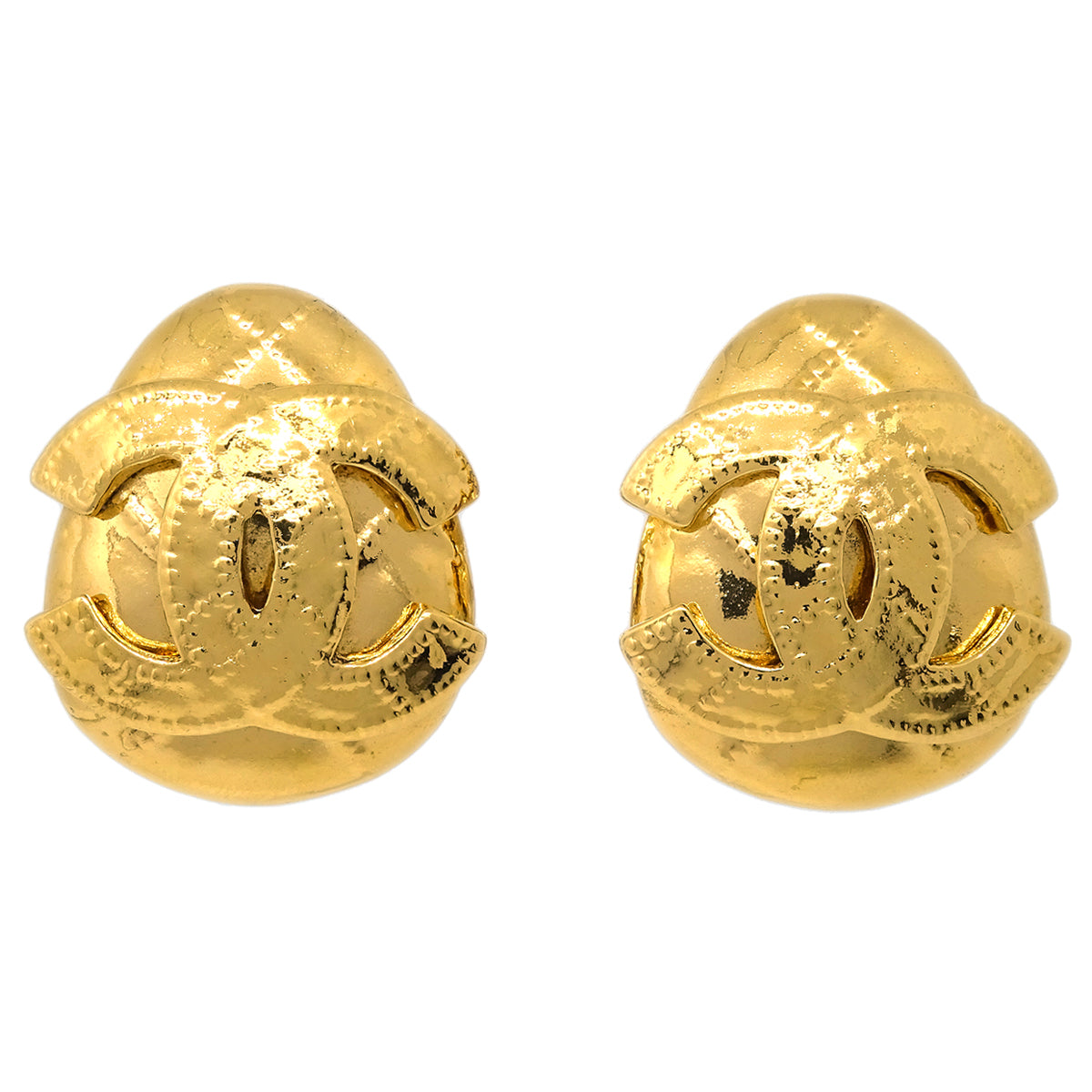 Chanel Earrings Clip-On Gold 94P