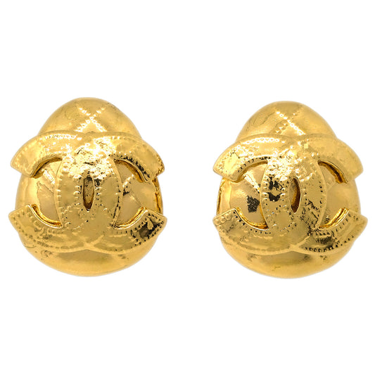 Chanel Earrings Clip-On Gold 94P