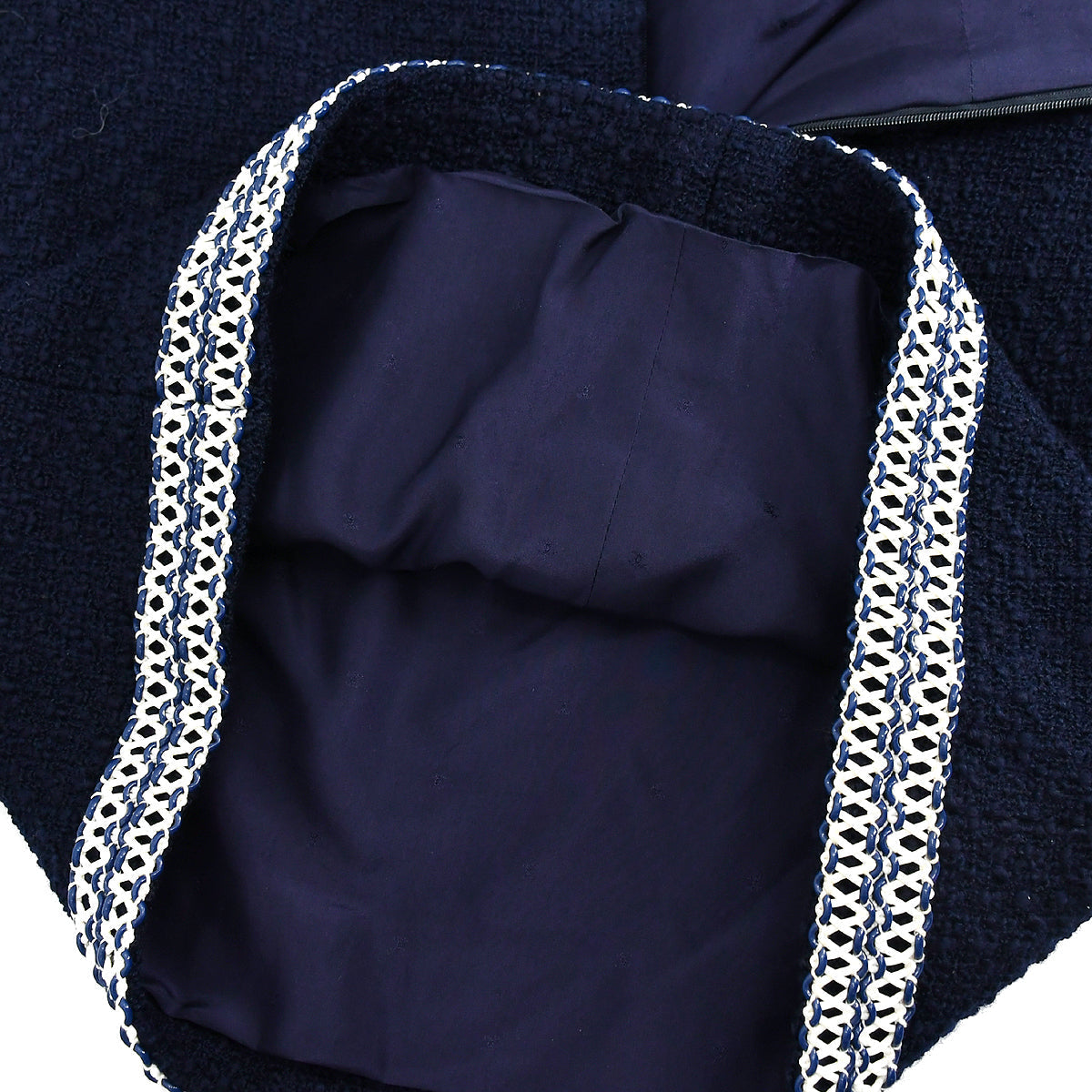 Chanel Setup Suit Jacket Skirt Navy 94P #38