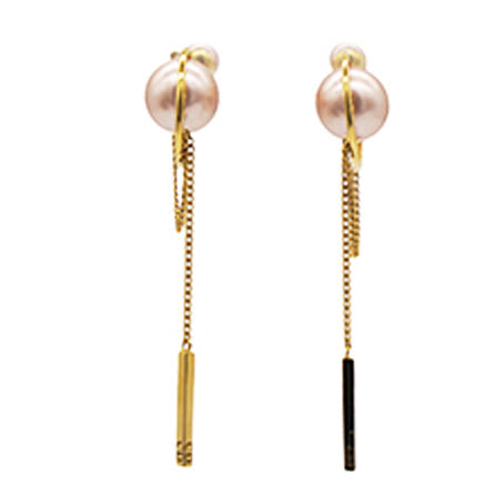 Dior Faux Pearl Tribales Drop Earrings