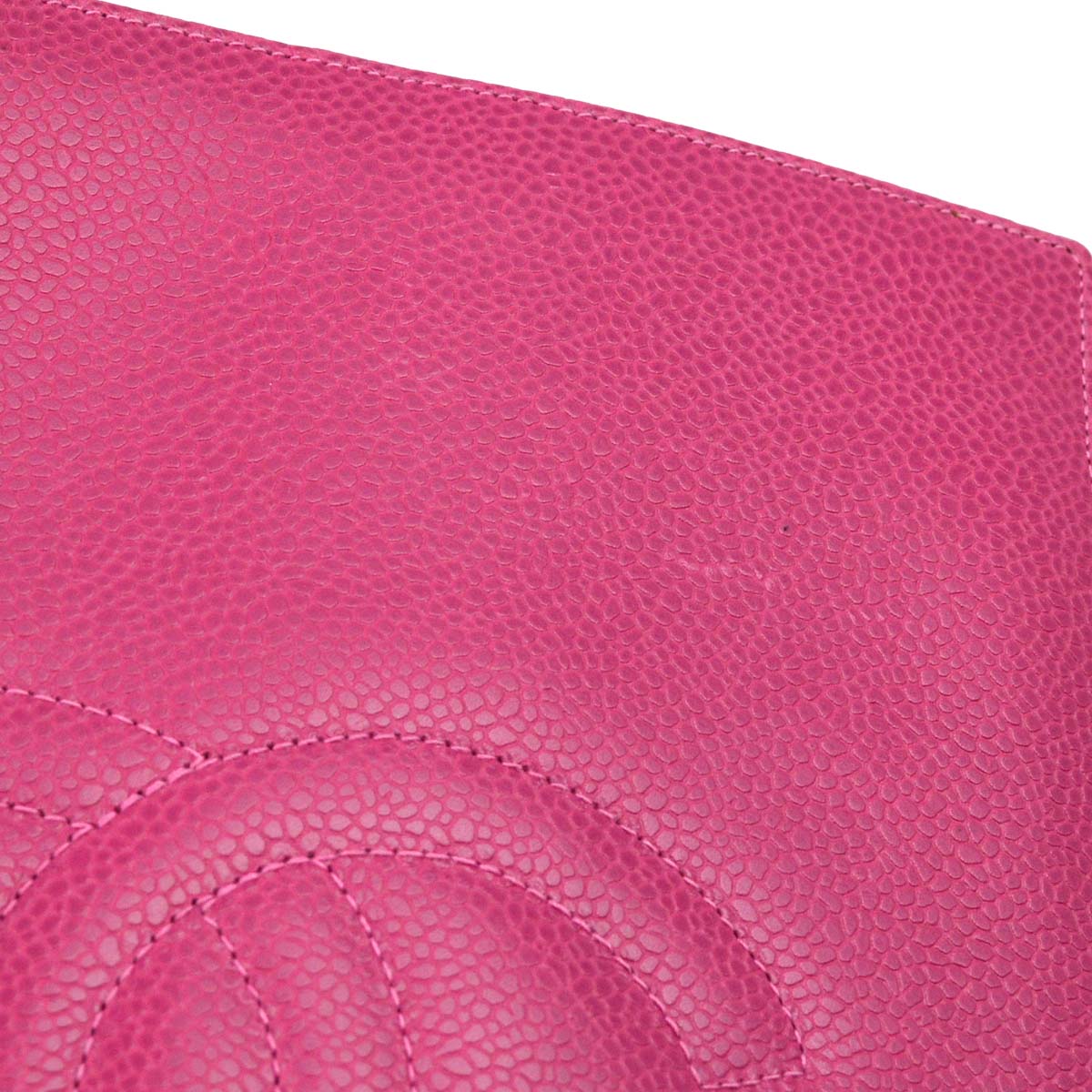 Chanel 1994-1996 Pink Caviar Notepad Cover Small Good