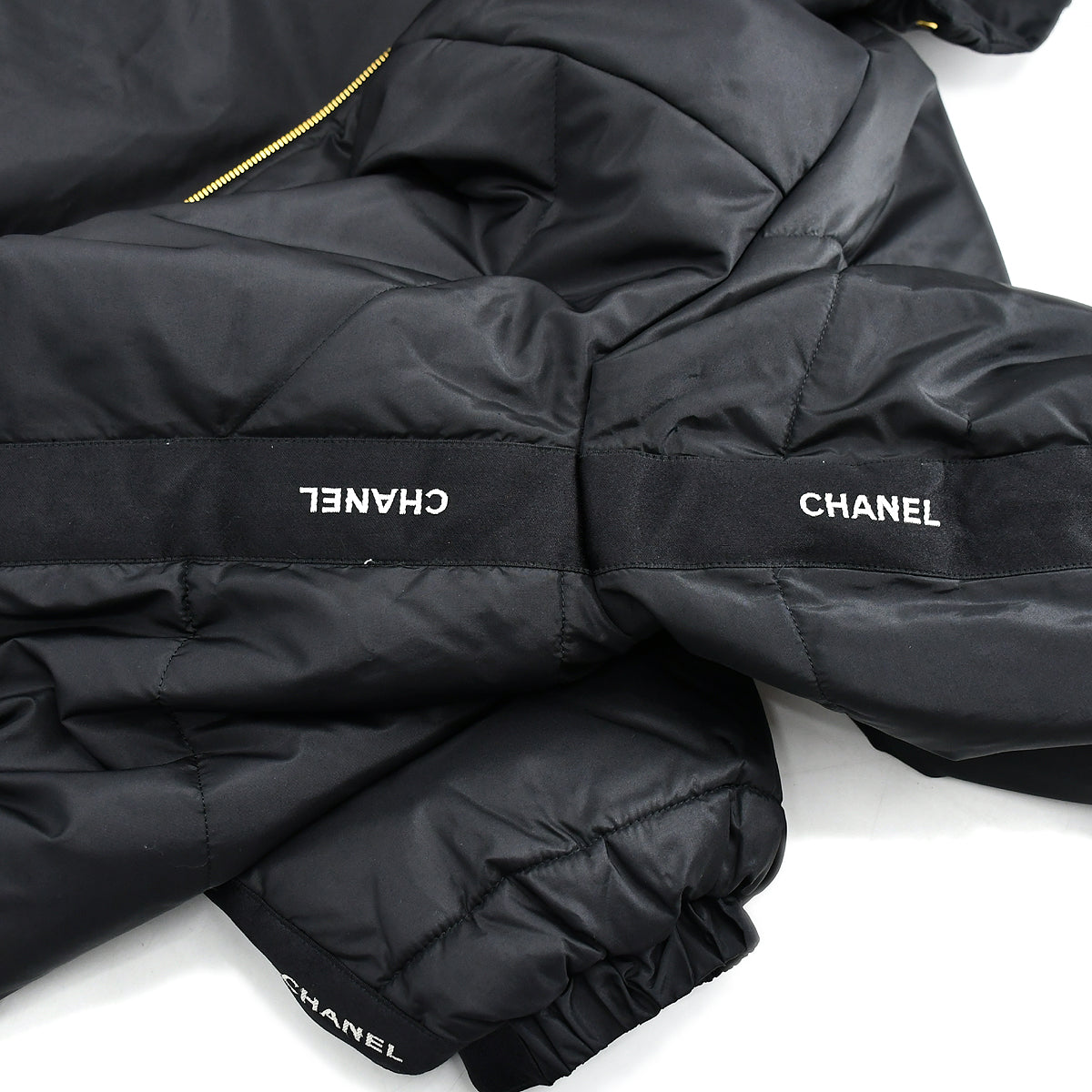 Chanel Zip Up Jacket Black #42