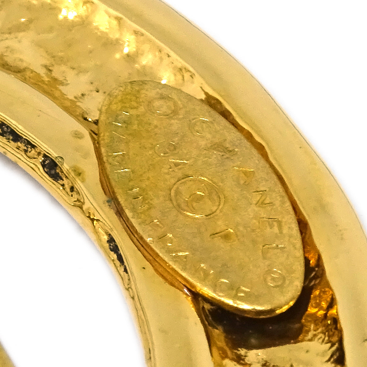 Chanel Hoop Brooch Pin Gold 94P
