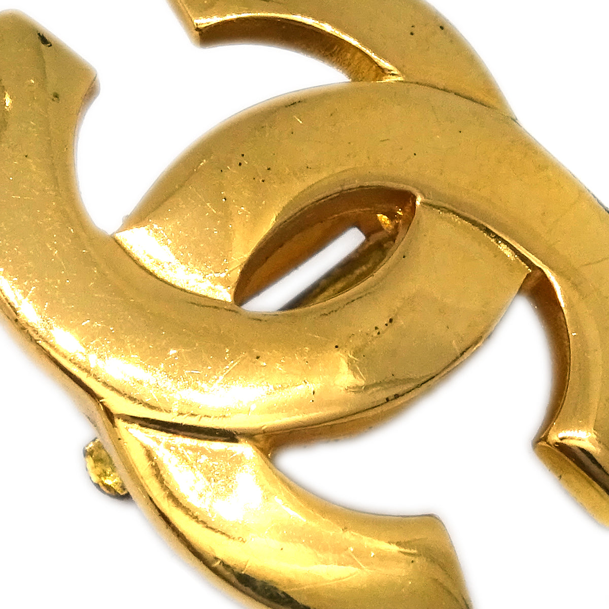 Chanel Gold CC Earrings Clip-On 02P