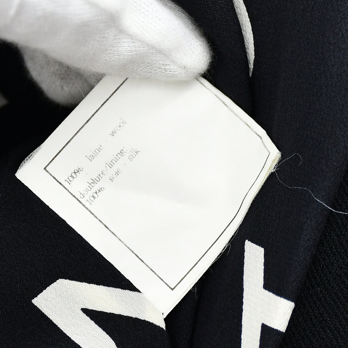 Chanel Single Breasted Jacket Black