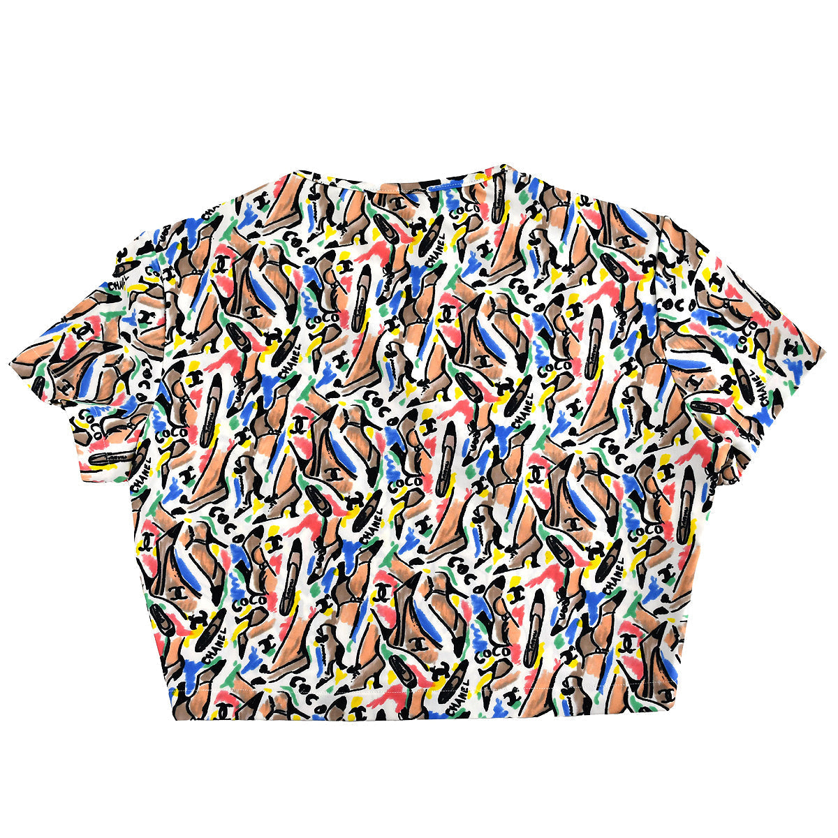 Chanel Cropped T-shirt Multicolor P95 #44