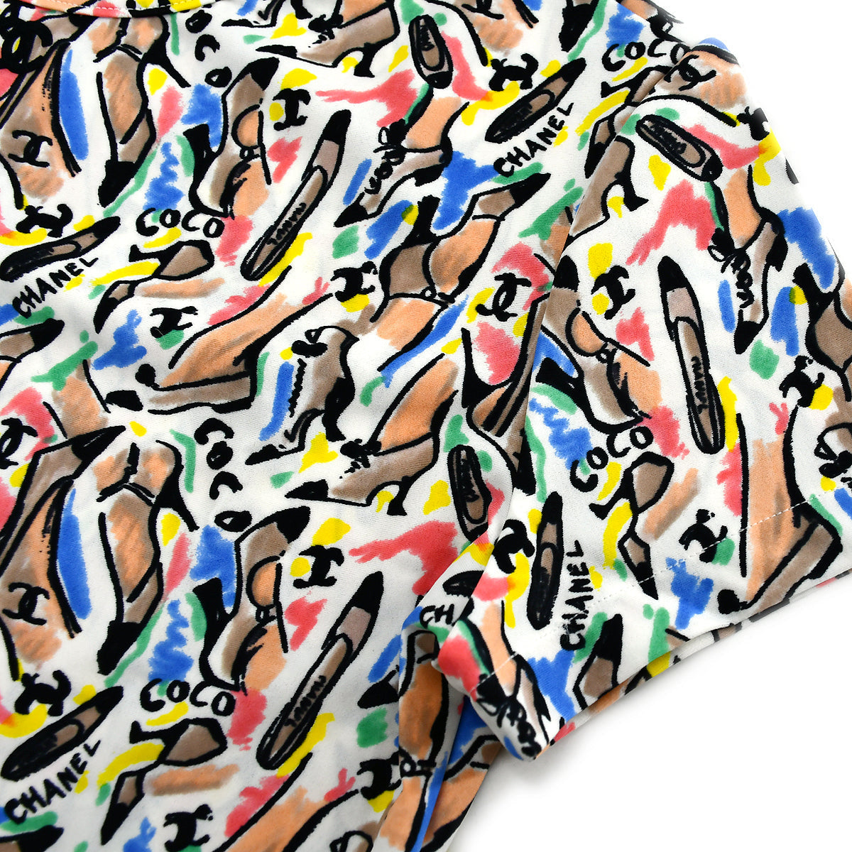 Chanel Cropped T-shirt Multicolor P95 #44