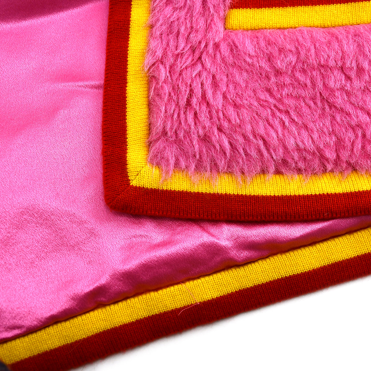 Chanel Sleeveless Fur Vest Jacket Pink
