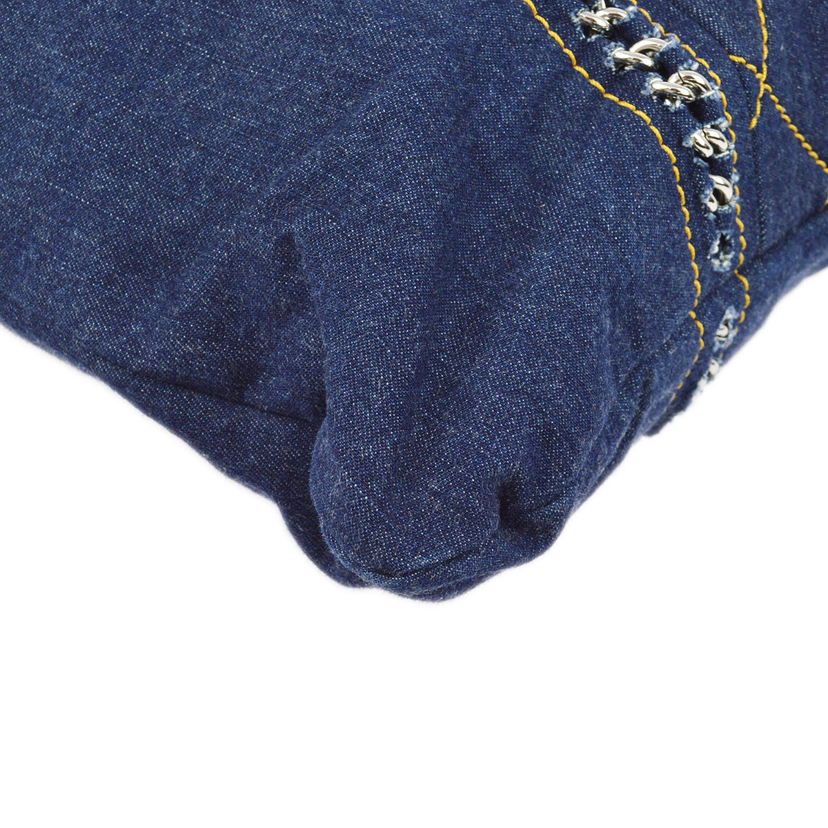 Chanel 2005-2006 Blue Denim Luxury Line Tote Handbag