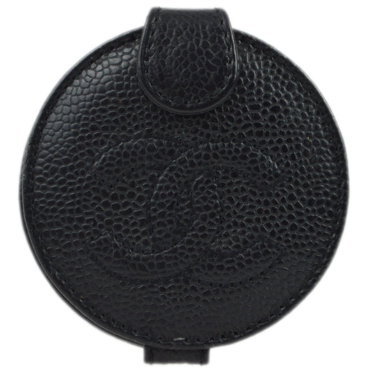 Chanel Black Caviar Compact Mirror Small Good