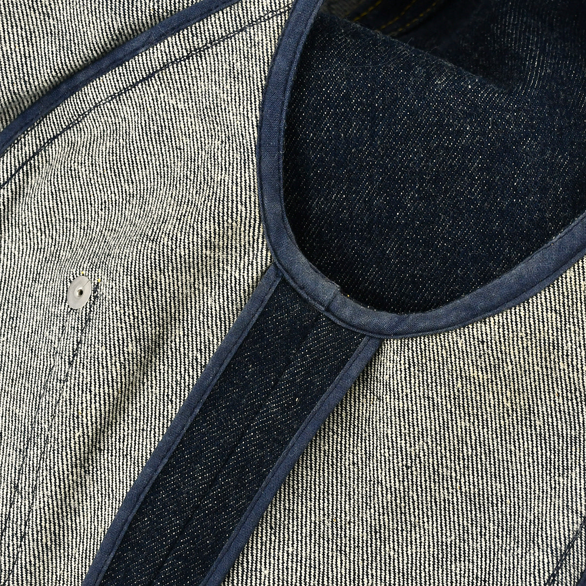 Chanel Sleeveless Vest Denim Jacket Indigo