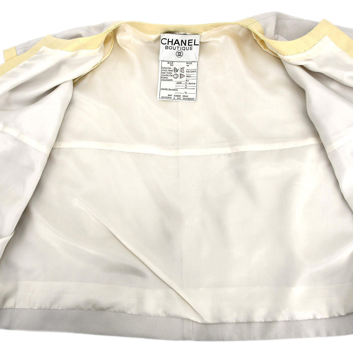 Chanel Setup Suit Jacket Dress Ivory 03 #38