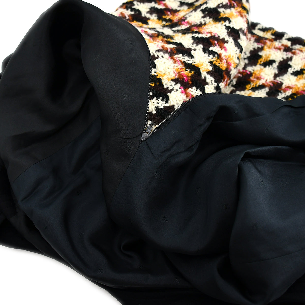 Chanel Setup Suit Jacket Dress Black 01 #38