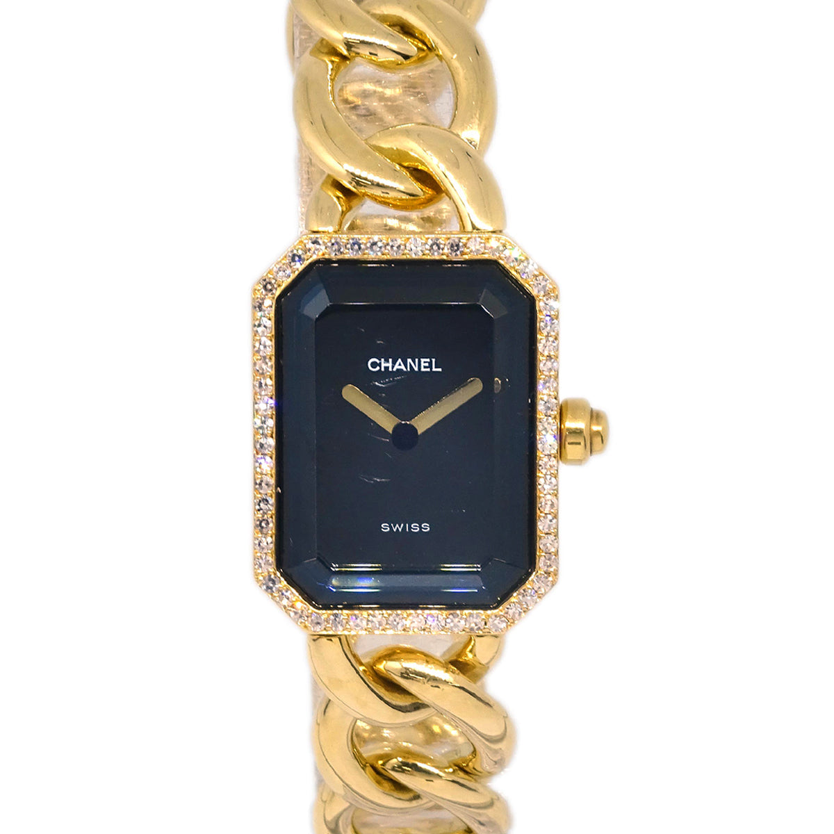 Chanel Premiere Watch 18KYG Diamond #XL