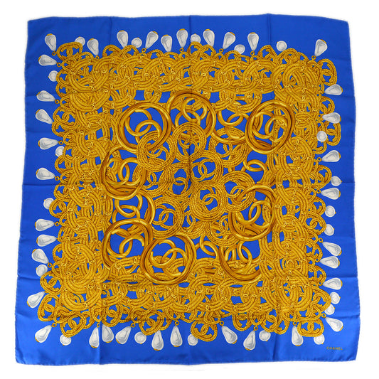 Chanel Blue Scarf Small Good