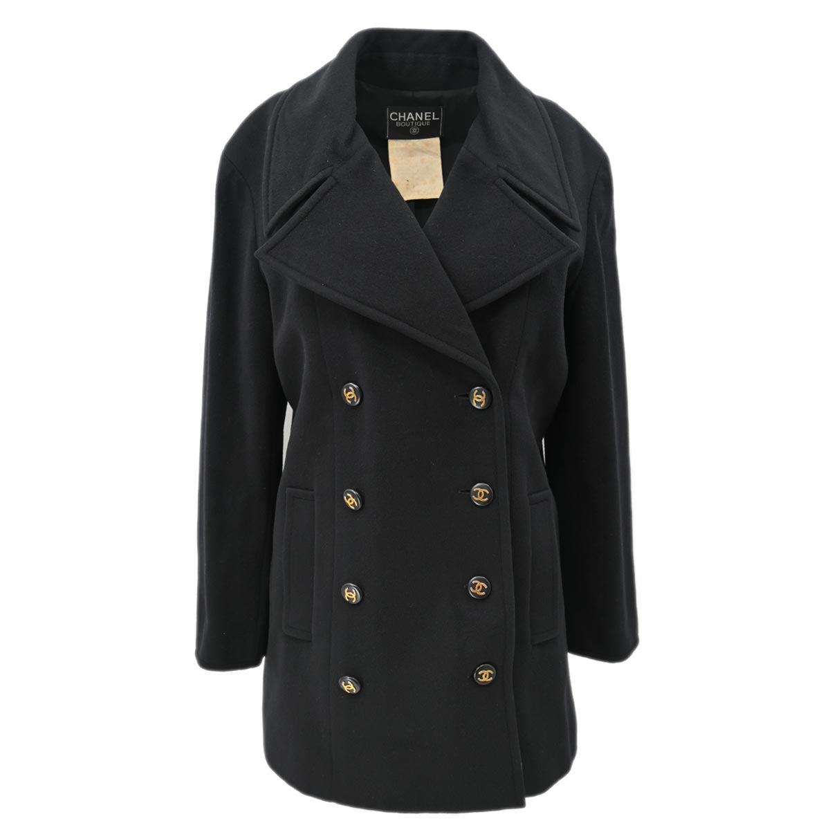 Chanel Coat Black 93A #34