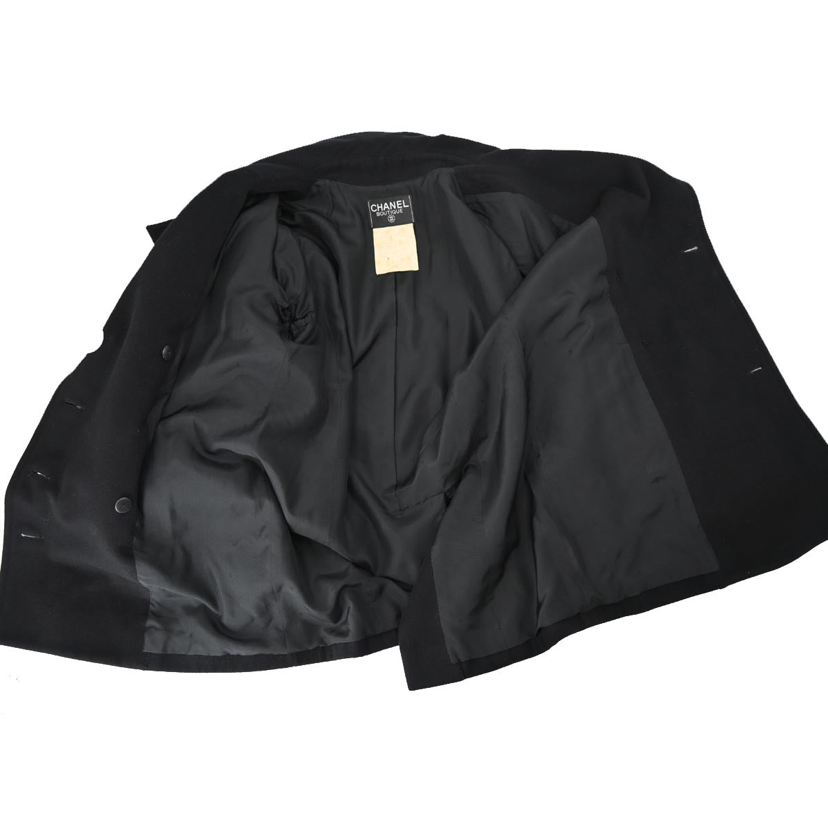 Chanel Coat Black 93A #34