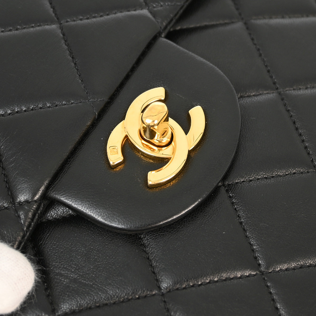 Chanel 1996-1997 Black Lambskin Backpack