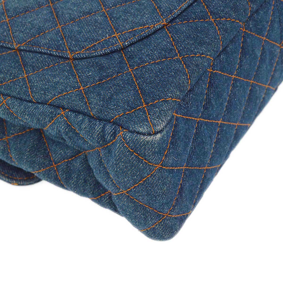 Chanel * 1996-1997 Indigo Denim Jumbo Classic Flap Shoulder Bag
